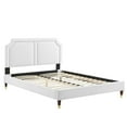 thumbnail image 2 of Modway Novi Performance Velvet Full Bed in White, 2 of 9