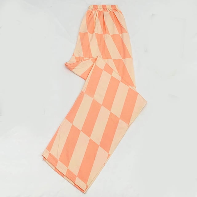 Xuniizn Pantalons de Pyjama pour Femmes, Pyjama Extensible à Carreaux Grande Taille, Pyjama Léger et Confortable pour l'Automne