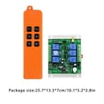 thumbnail image 3 of Matsuzay Interruptor de Control remoto de 6 vías, transmisor de código de aprendizaje inalámbrico, controlador de módulo receptor para bomba Controles remotos, 3 of 6