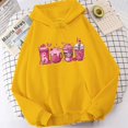 thumbnail image 4 of Sudadera con capucha para mujer con mensaje de concienciación sobre el cáncer de mama, sudadera con capucha para mujer, ropa urbana Harajuku de manga larga, 4 of 5