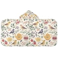 thumbnail image 5 of Yayeee Kids Hooded Towel with Hand Pockets Beach Soft Absorbent Bath Wrap 50 x 23.5 inch, Birds and Teapots, 5 of 5