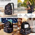 thumbnail image 3 of Garronmavis Vintage Camo USA Stripe Flag Children Backpack Combo, 17 Inch Patriotic Outdoor Boys School Bag with Thermal Lunch Pack, Pen Case and Drink Bottle Holder, 3 of 8