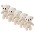 thumbnail image 1 of FONDOTIN 5Set Stuffed Bear Keychain Key Chain With Plush Pendant 4.32x3.14x1.18in, 1 of 8