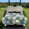 thumbnail image 2 of Whosucclay Tropical Leaves Golf Cart Seat Cover, 4 Convenient Pockets Golf Cart Seat Covers for 2-Seater Golf Cart EZGO Yamaha Carts Club Car, 51.18 x 30.3 inches, 2 of 9