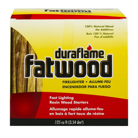 duraflame fatwood Kindling Sticks Resin Rich Firelighters - .125 cu (Best Kindling For Campfire)