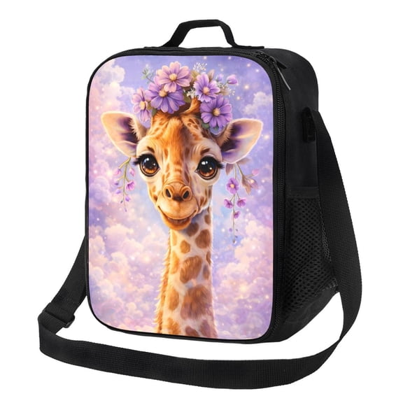 Giraffe Lunch Bag Insulated Thermal Lunch Box with Shoulder Strap & Handle for Women and Men