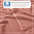 thumbnail image 3 of Great Bay Home Quick Dry Loop Textured 12-Pack Washcloth Set, 13" x 13", Desert Rose, 3 of 6