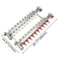 thumbnail image 2 of Floor Heating Water Distributor PEX Radiant Floor In Floor Heat Manifold Set (10 Branches) Stainless Steel, 2 of 10