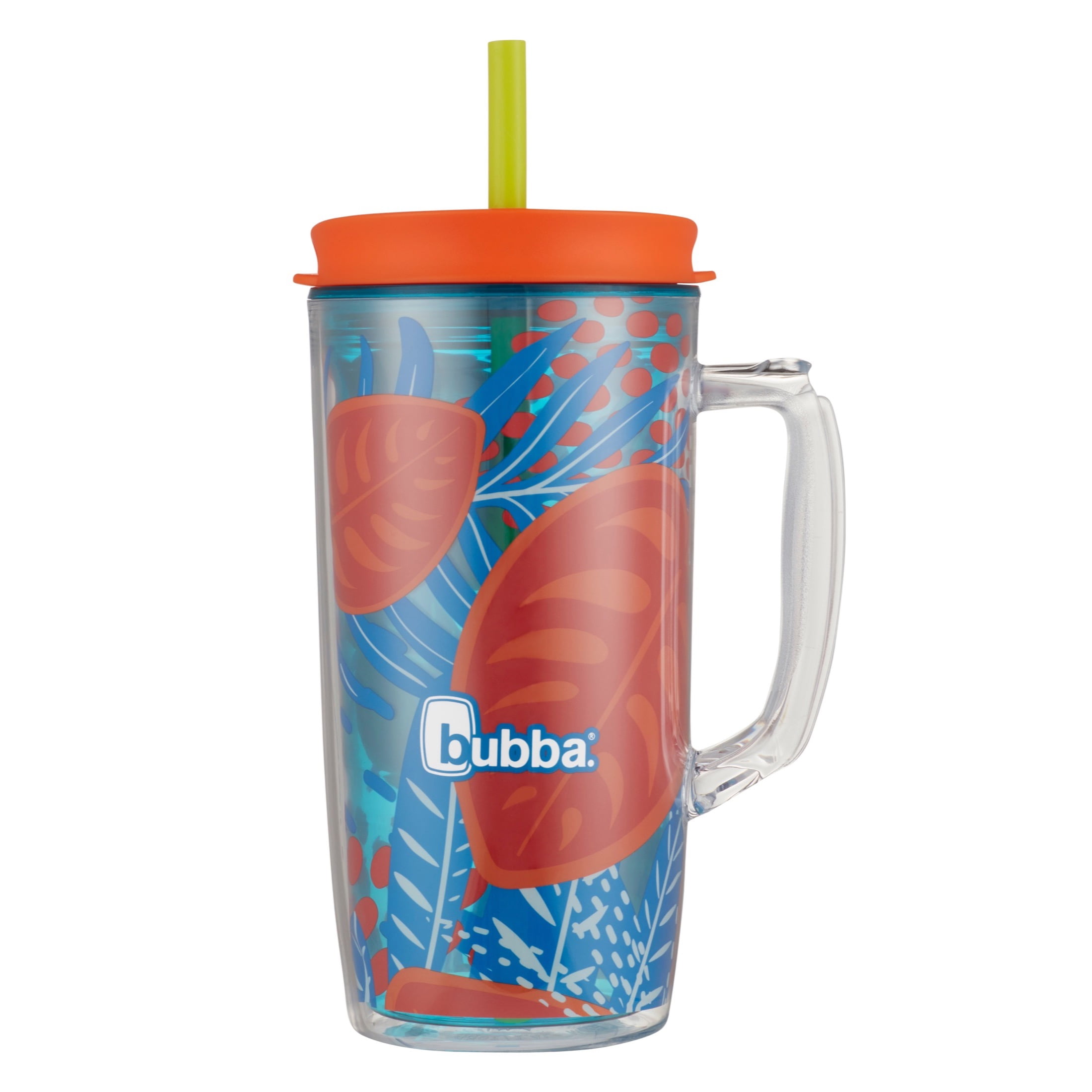 Bubba Envy Dualwall Insulated Mug with Straw, 48 Oz., Tropical Palm