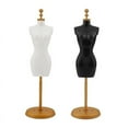 thumbnail image 1 of Modèle de Mannequin Noir pour Poupées Vêtements Robe Présentoir 25cm, 1 of 4