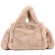 thumbnail image 1 of Bolso Tipo Cartera Esponjoso para Mujer  Bolsos Peludos Informales Suaves  Bolso para Citas para Mujer (caqui), 1 of 9