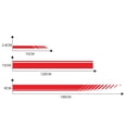 thumbnail image 3 of TFixol 5 PCS Universal Red Car Racing Body Side Stripe TFixol Sticker de carro, 3 of 7