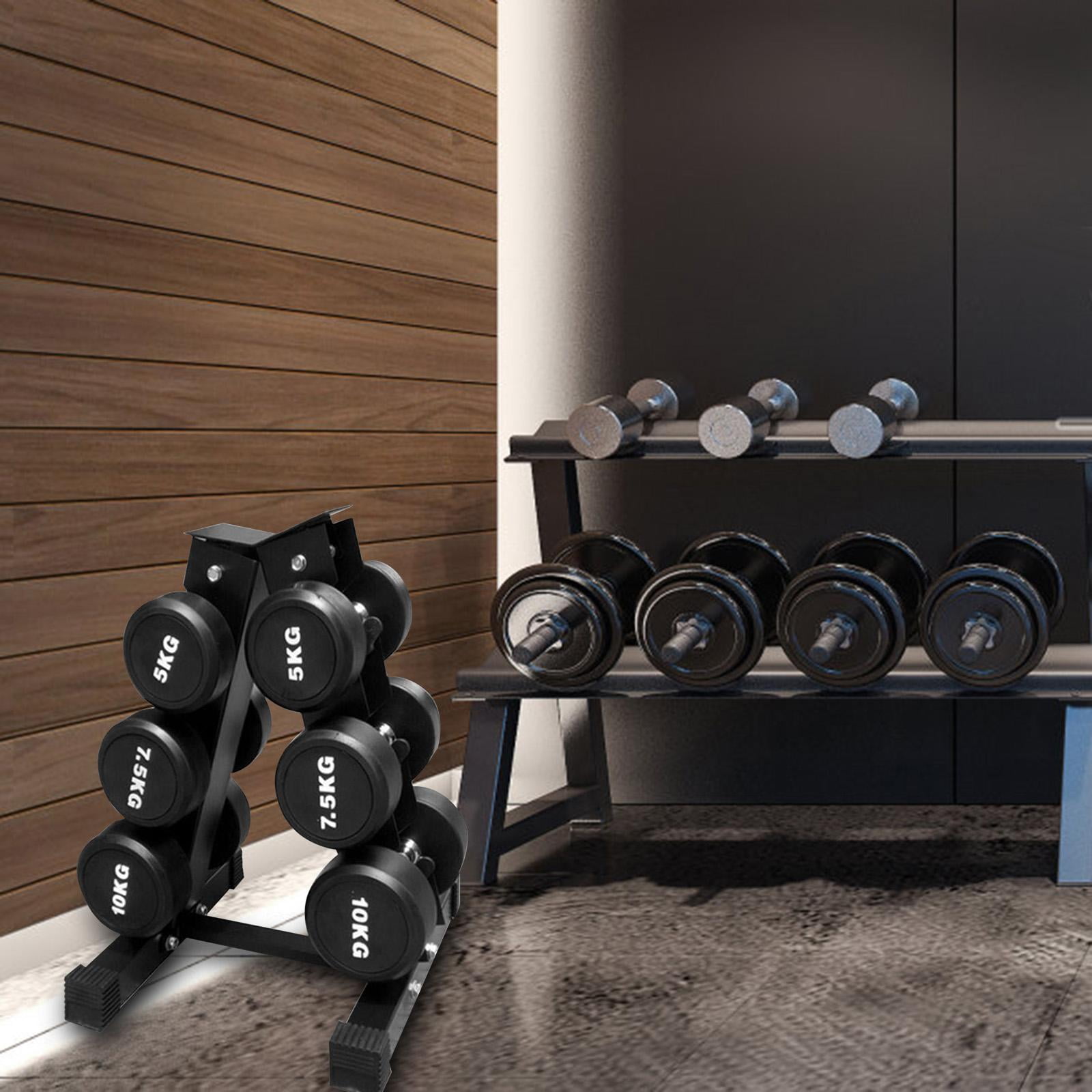 Axioma Dumbbell Rack Stand Only Storage Holds 6 Dumbbells for Accessories Floor Storage