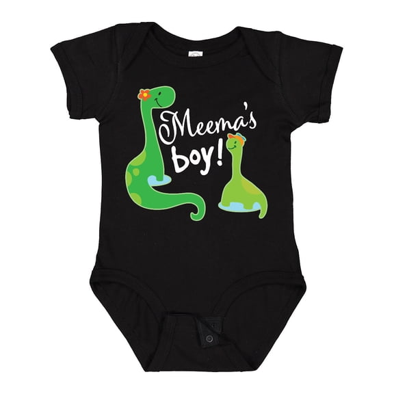 Inktastic Meema Boy Grandson Dinosaur Boys Baby Bodysuit