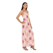 Forever 21 Womens Printed Maxi Dress with Low Back