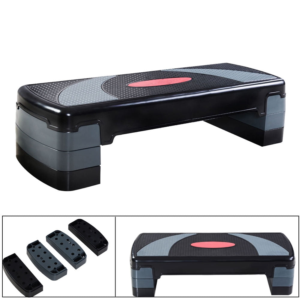 Zimtown 31'' Fitness Aerobic Step Adjust 4" 6" 8" Exercise Stepper Platform Board Equipment with Risers,... by