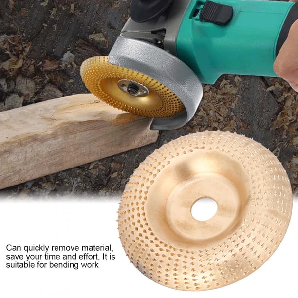 Disco de Tallado para Tallado, Lijado de Madera Disco de Tallado para Tallado Herramienta de carpintería para muela de Amoladora Angular, Resistencia al Desgaste para una Larga Vida útil EOTVIA No