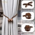 thumbnail image 2 of Minzimin Magnetic Curtain Tiebacks, Curtain Ties, No-Drill Holdbacks, 2 of 9
