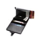 thumbnail image 4 of Cartera con Protección RFID NFC Negra Tarjetero 5 Tarjetas (Piel Genuina) Negro, 4 of 5