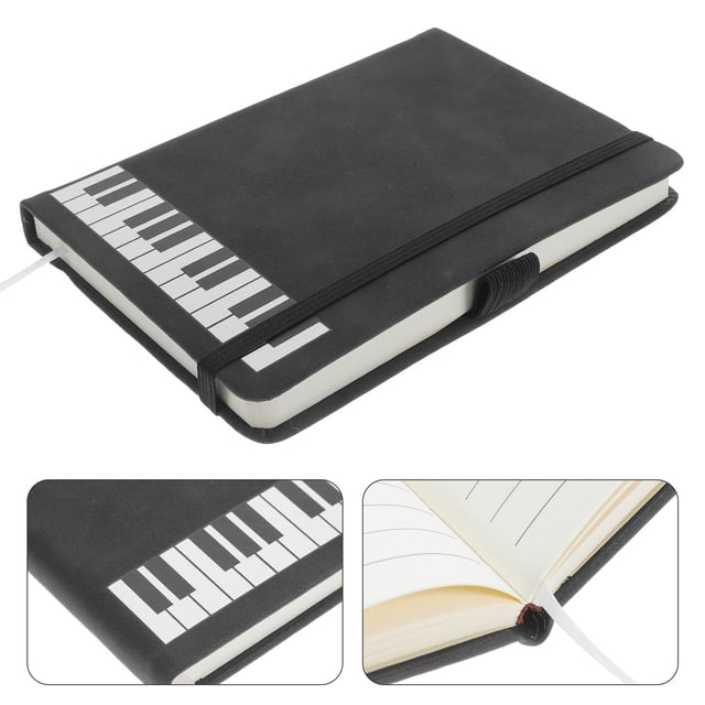 Milisten Cuaderno Portátil Con Musical Y Cubierta De PU Para Notas Dibujo Y Diario