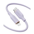 thumbnail image 2 of Cable Anker USB-C a Lightning, cable 641 (púrpura lila, 6 pies), certificado MFi, cable de carga rápida de silicona Powerline III Flow para iPhone 13 13 Pro 12 11 x XS XR 8 Plus (cargador no incluido), 2 of 2