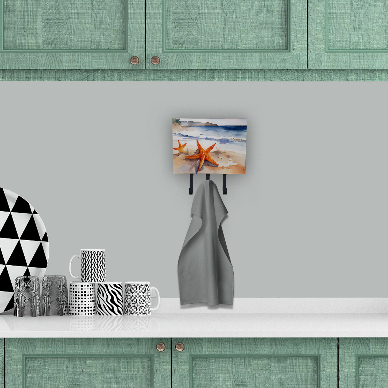 Starfish Leash or Key Holder 6 in x 9 in