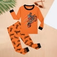 thumbnail image 5 of KPOPLK Toddler Baby Boy Birthday Outfit 1 2 3 4 Year Old Birthday Boy Sweatshirt and Pants Set 2 Piece Fall Clothes(3-4 Years,F87-Orange), 5 of 9