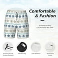 thumbnail image 6 of Picia Sea Turtle pattern Mens Swim Trunks with Compression Liner Stretch Beach Shorts Quick Dry with Zipper Pockets No-Chafing Board Shorts-X-Large, 6 of 9