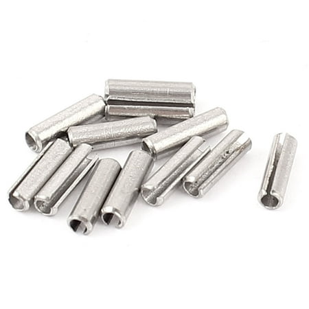 

10pcs M1.5 x 6mm 304 Stainless Steel Split Spring Dowel Tension Roll Cotter Pin