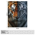 thumbnail image 4 of COMIO Galaxy Tiger Blanket Soft Cozy Throw Blanket, 3D Tiger Plush Blanket for Couch, Lightweight Warm Flannel Blanket Decorative Fuzzy Throws for All Season, 4 of 6