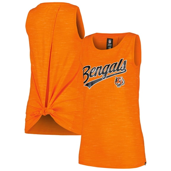 Women's New Era Orange Cincinnati Bengals Space Dye Active Tank Top