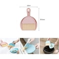 thumbnail image 2 of Mini dustpan and brush set plastic for dust collector in white, 2 of 4