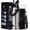 Brushed Stainless Steel, variant on Insulated Stainless Steel Water Bottle - 32/40/64/128 oz Water Bottles with Straw & Spout Lids, Paracord Handle and Carrier Pouch, Workout Water Flask Bottle for Women Men Sport Activities