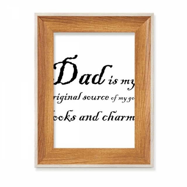 Original Source Dad Festival Quote Desktop Wooden Photo Frame Display Picture Art Painting Multiple Sets