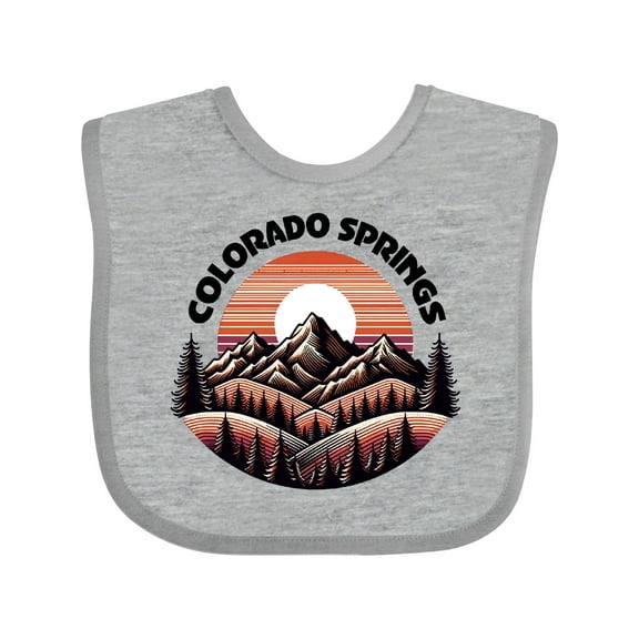 Inktastic Colorado Springs Colorado Mountains Boys or Girls Baby Bib