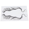 thumbnail image 3 of Etiqueta engomada del pelo del borde, etiqueta engomada del tatuaje del pelo Etiqueta engomada de la rayita de los bordes Etiqueta engomada del tatuaje de la rayita Elegante y moderno, 3 of 8