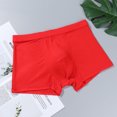 thumbnail image 3 of ZQUUVOU Plus Size Men's Boxer Briefs Underwear High Elasticity Underwear 2 Pack (Red,XXXXL), 3 of 4