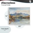 thumbnail image 4 of Stupell Industries Traditional Rustic Lake Landscape in Fall White Framed Giclee Art, 20 x 16, by LSR Design Studio, 4 of 8