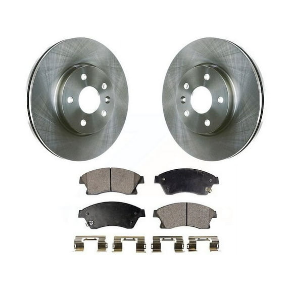 Front Brake Pad and Rotor Kit - Compatible with 2011 - 2015 Chevy Cruze GAS 2012 2013 2014