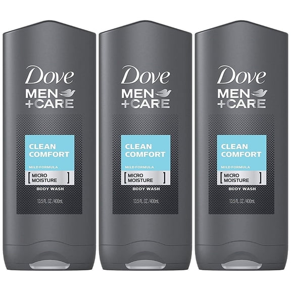 Dove Men   Care Body & Face Wash, Clean Comfort 13.50 oz ( Pack of 3)