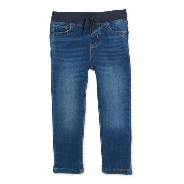 Wonder Nation Baby and Toddler Boy Stretch Knit Denim Jeans with