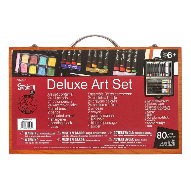 Gallery Studio Deluxe Art Set Wooden Case Art Supplies Craft Supplies Art  Kit