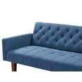 thumbnail image 5 of CHEERFUN Factory Tufted Back Sofa Mid-Century Convertible Sofa Bed for Living Room, Blue, 5 of 7
