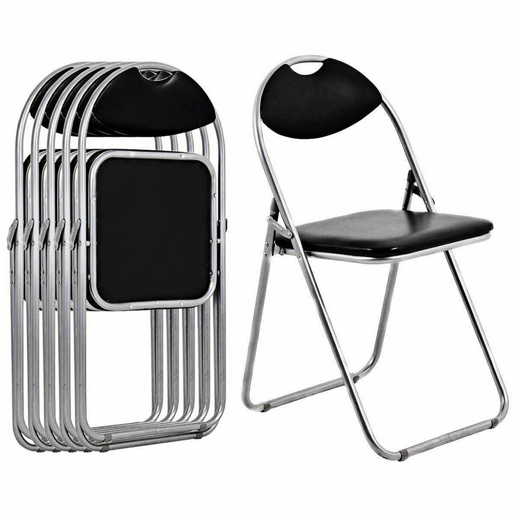 Costway Foam Folding Chair (6 Pack), Black - Walmart.com - Walmart.com