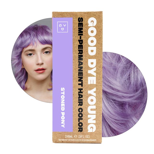 Tinte para el cabello Good Dye Young, semipermanente, morado, 150 ml, Stoned Pony