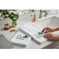 thumbnail image 2 of Serafina Home St. Patrick's Day Irish Hand Towels: Love Loyalty Friendship Green Shamrock Clover Embroidery, 100% Cotton, White (Claddagh Style) 16" x 25", 2 of 8