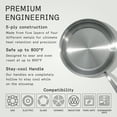 thumbnail image 3 of Made In Cookware - 12-Inch Stainless Steel Frying Pan - 5 Ply Stainless Clad - Professional Cookware - Crafted in Italy - Induction Compatible, 3 of 8