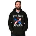 thumbnail image 4 of USA American Patriotic Boxing Gloves Unisex Plus Fleece Graphic Sweatshirt Brisco Brands 2X, 4 of 6