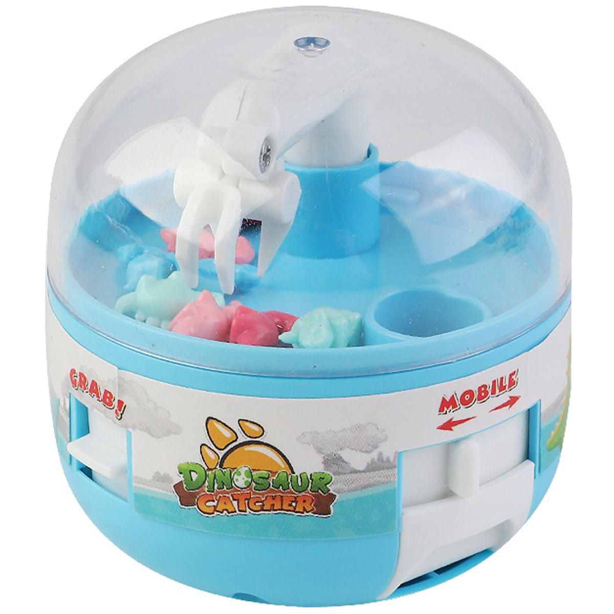 Egdank Mini Claw Machine Toys Miniature Dinosaur Grabbing Machine