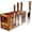 Acacia 4 Compartments-Magnetic, variant on Large Acacia Wood Utensil Holder with 4 Compartments for Countertop Storage of Cooking Tools and Silverware